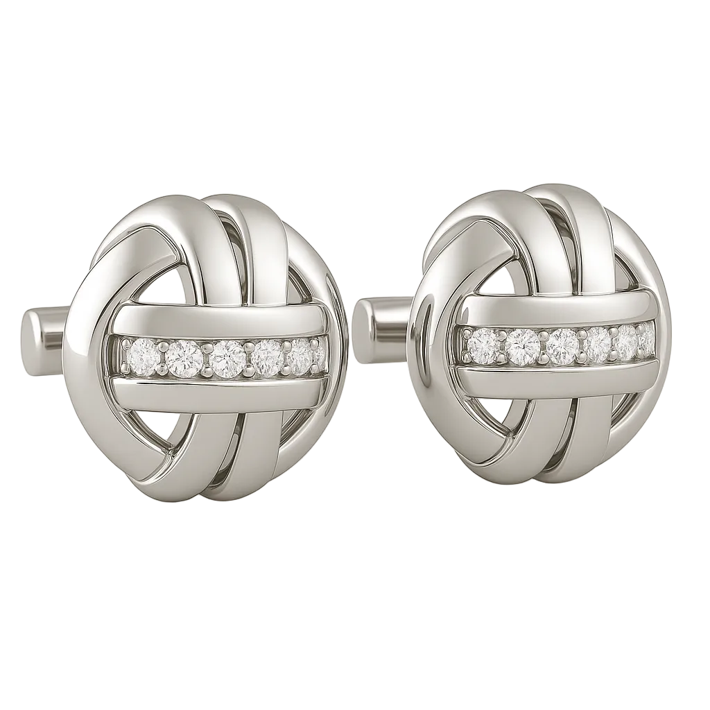 IMPERARI SCULPTED CUFF – DIAMOND WHITE GOLD